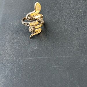 Silver 525 Snake Ring